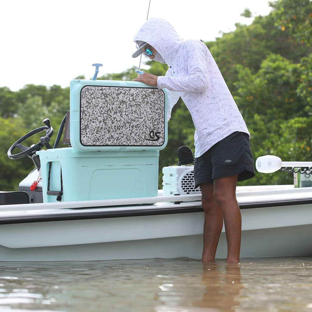 YETI Tundra 45 - Cool Gray / Storm Gray Pinline w/Logo