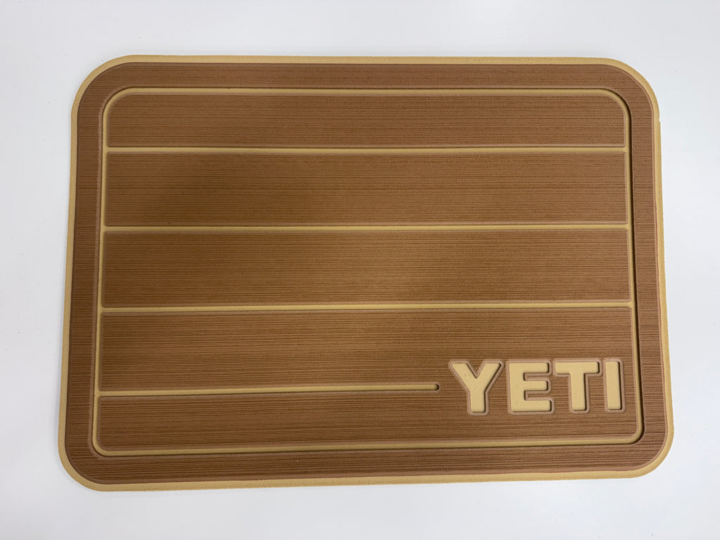 YETI Tundra 45 - Mocha / Camel Faux Teak w/ Logo