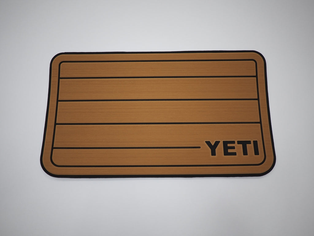 YETI Tundra 45 - Mocha / Black Faux Teak w/ Logo