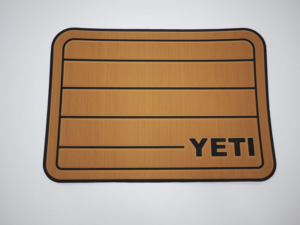 YETI Tundra 35 - Mocha / Black Faux Teak w/Logo