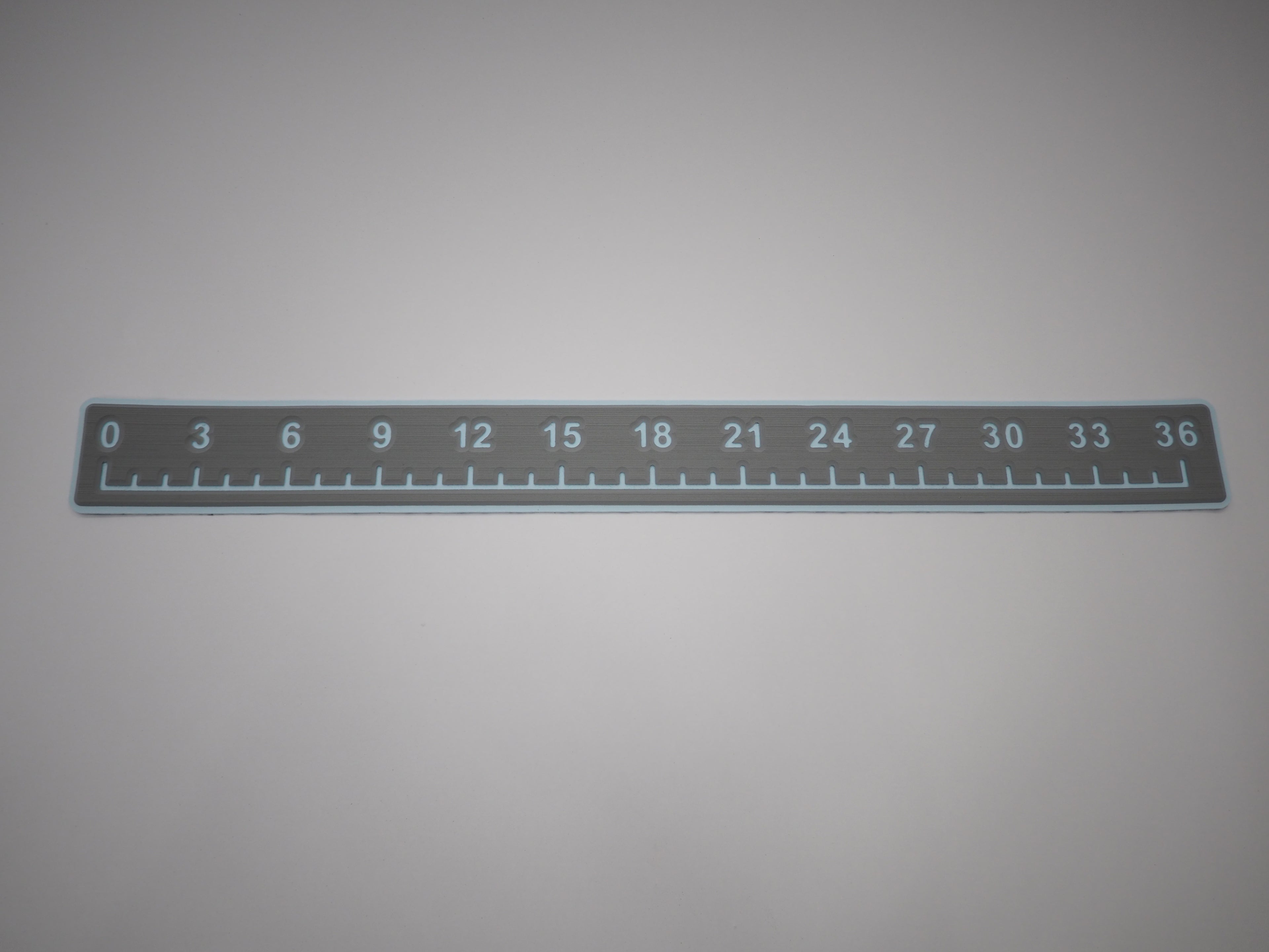 36" SeaDek Fish Ruler - Storm Gray / Caribbean Blue