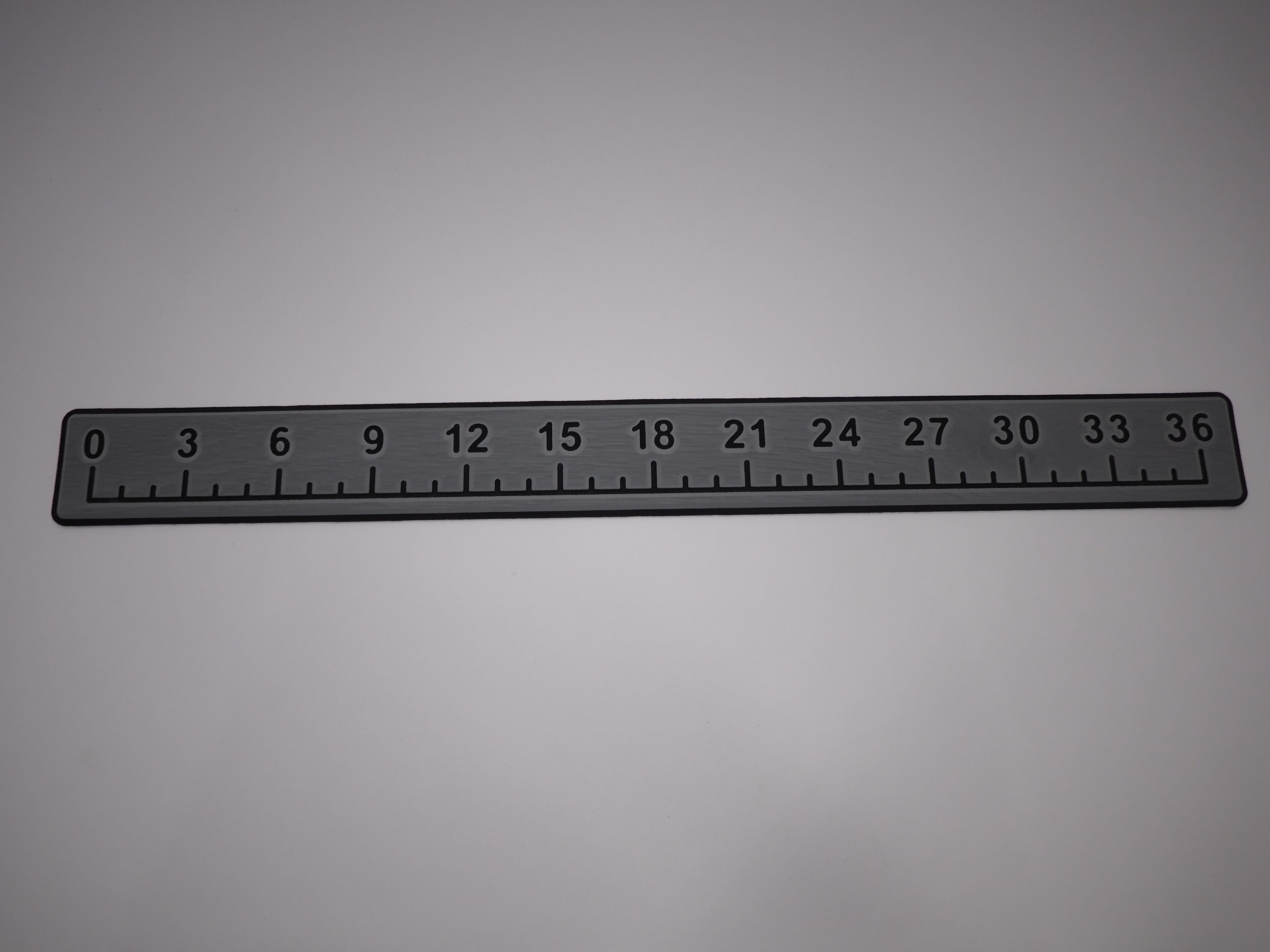 36" SeaDek Fish Ruler - Storm Gray Laser Woodgrain / Black