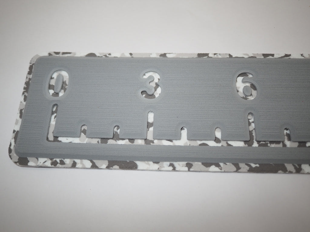 36" SeaDek Fish Ruler - Storm Gray / Snow Camo