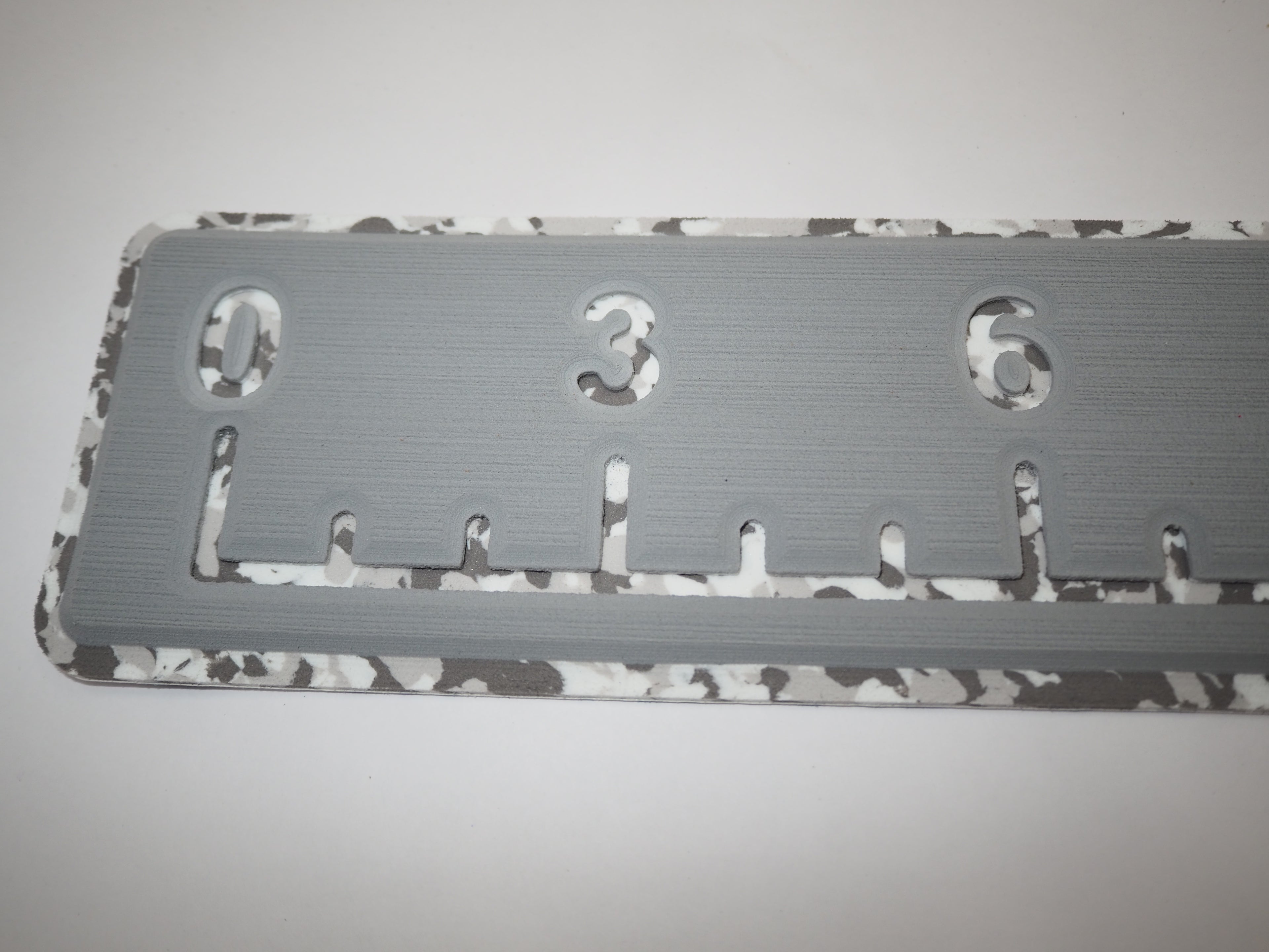 36" SeaDek Fish Ruler - Storm Gray / Snow Camo