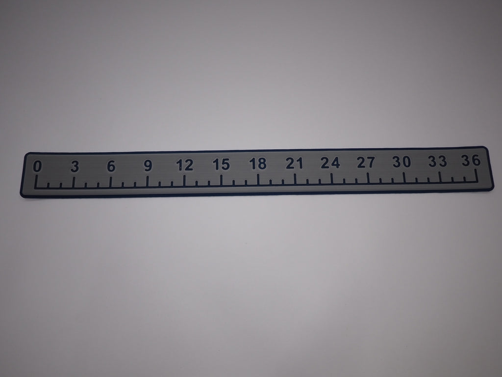 36" SeaDek Fish Ruler - Storm Gray / Navy Blue