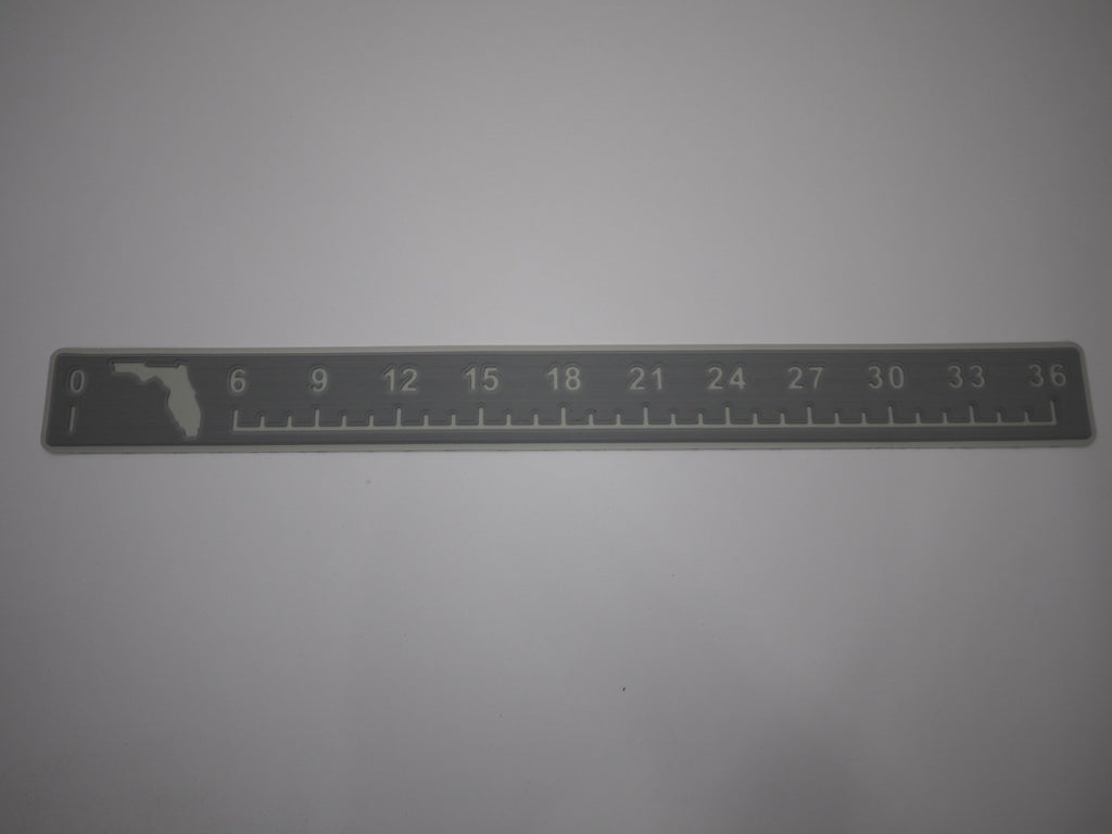 36" SeaDek Fish Ruler - Storm Gray / Cool Gray Florida Edition