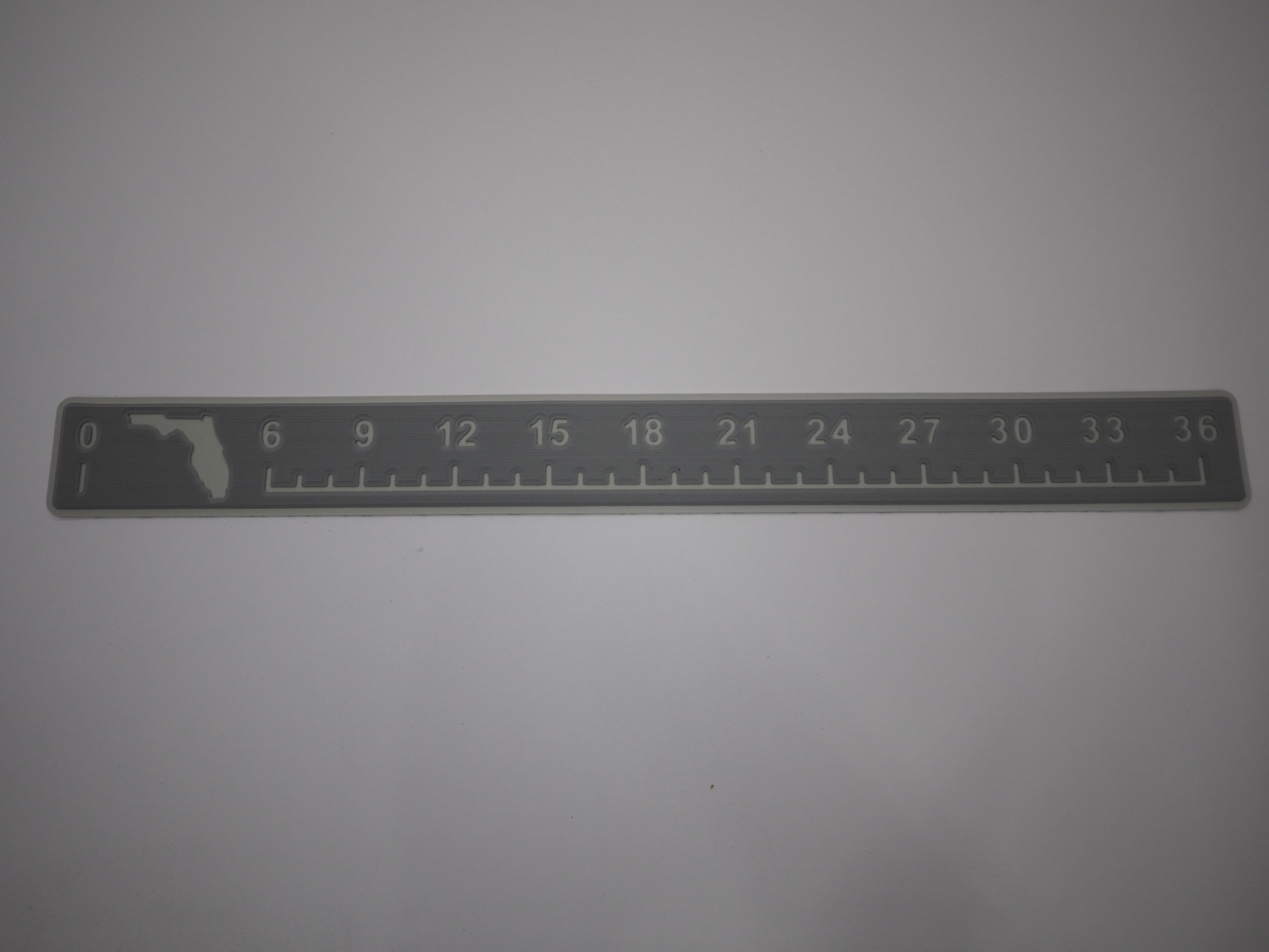 36" SeaDek Fish Ruler - Storm Gray / Cool Gray Florida Edition