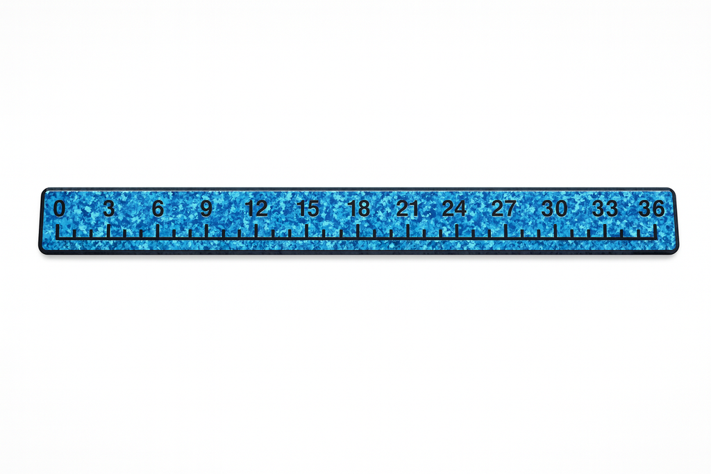 36" SeaDek Fish Ruler - Aqua Camo / Black