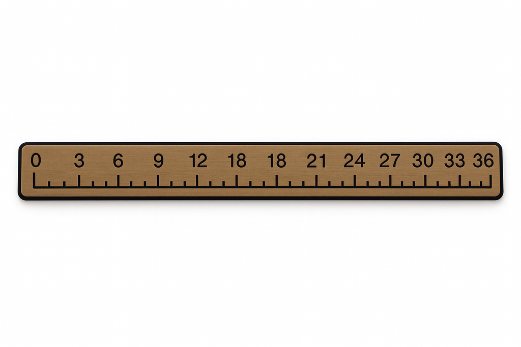 36" SeaDek Fish Ruler - Dune / Black