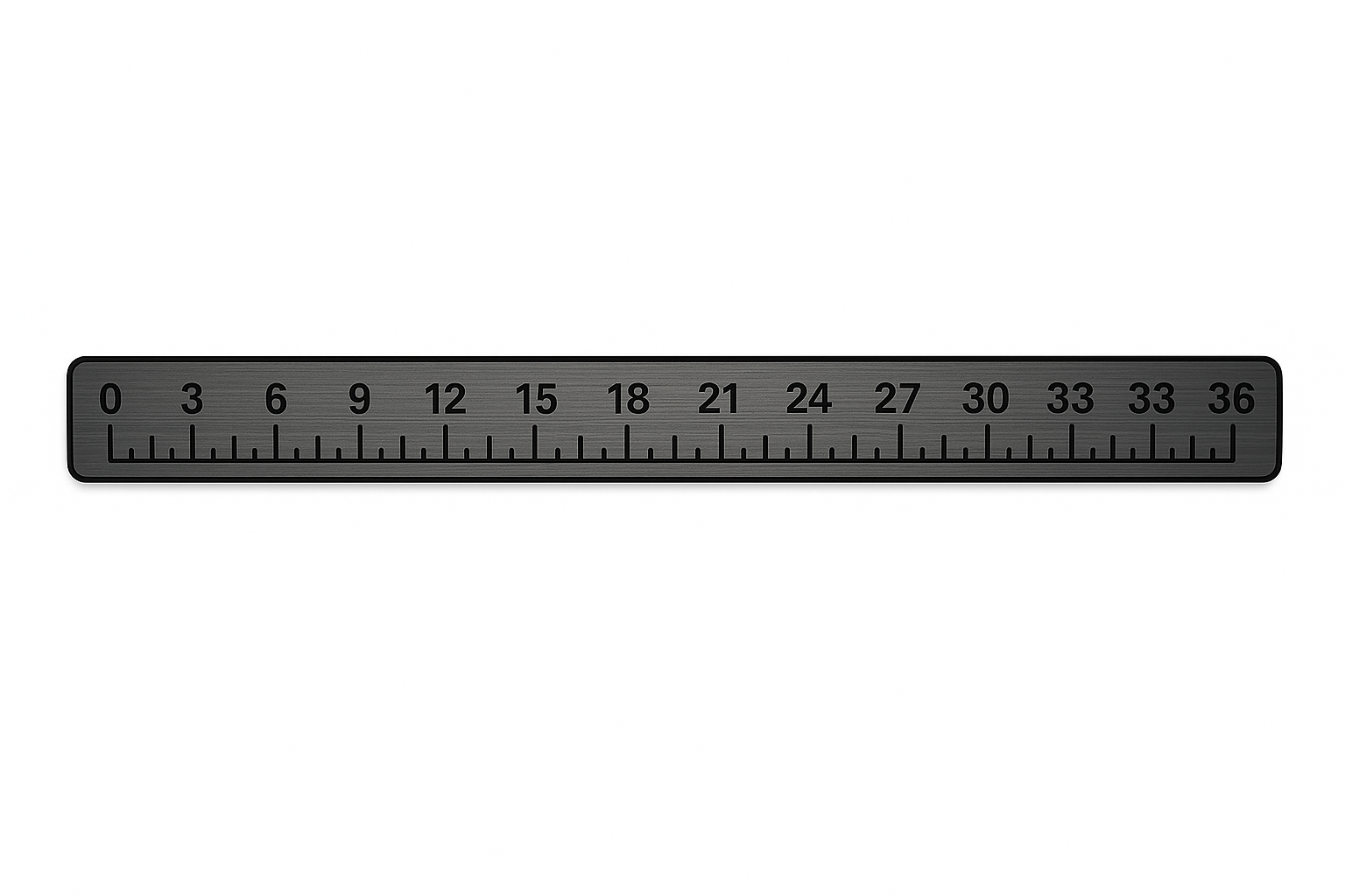 36" SeaDek Fish Ruler - Storm Gray Laser Woodgrain / Black