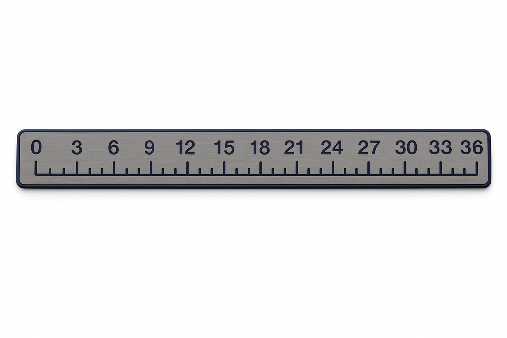 36" SeaDek Fish Ruler - Storm Gray / Navy Blue