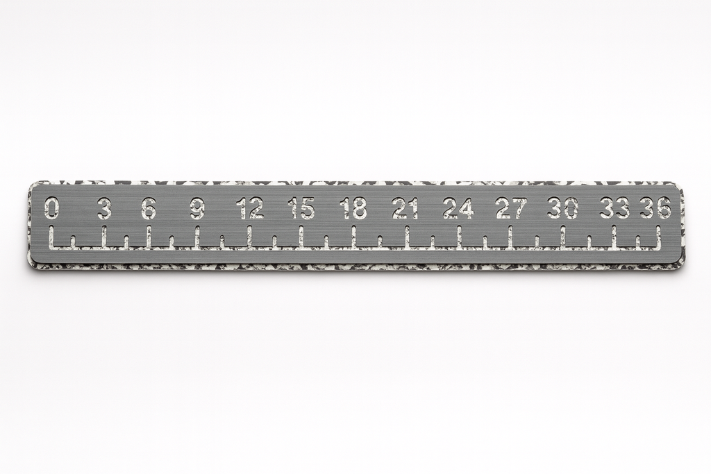 36" SeaDek Fish Ruler - Storm Gray / Snow Camo